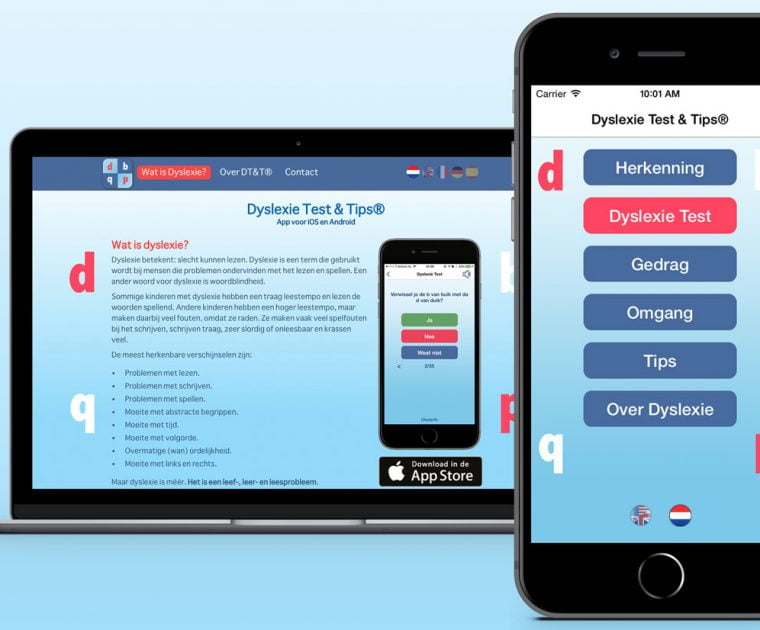 App + website Dyslexie Test & Tips