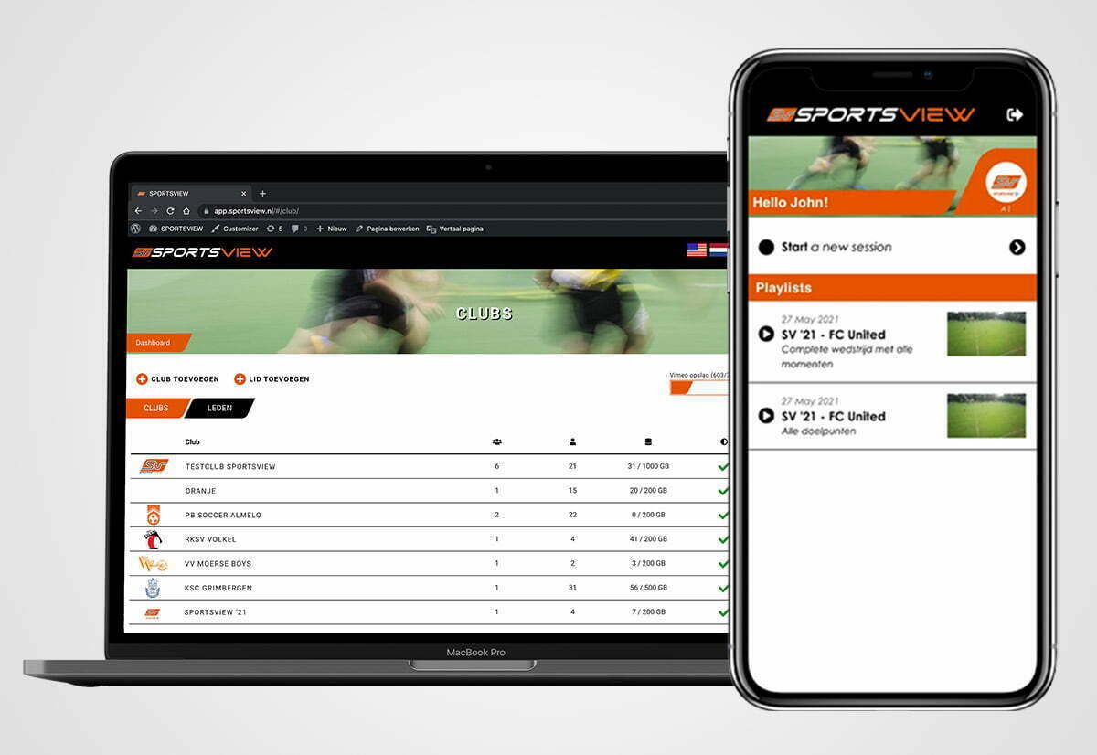SPORTSVIEW app + cms