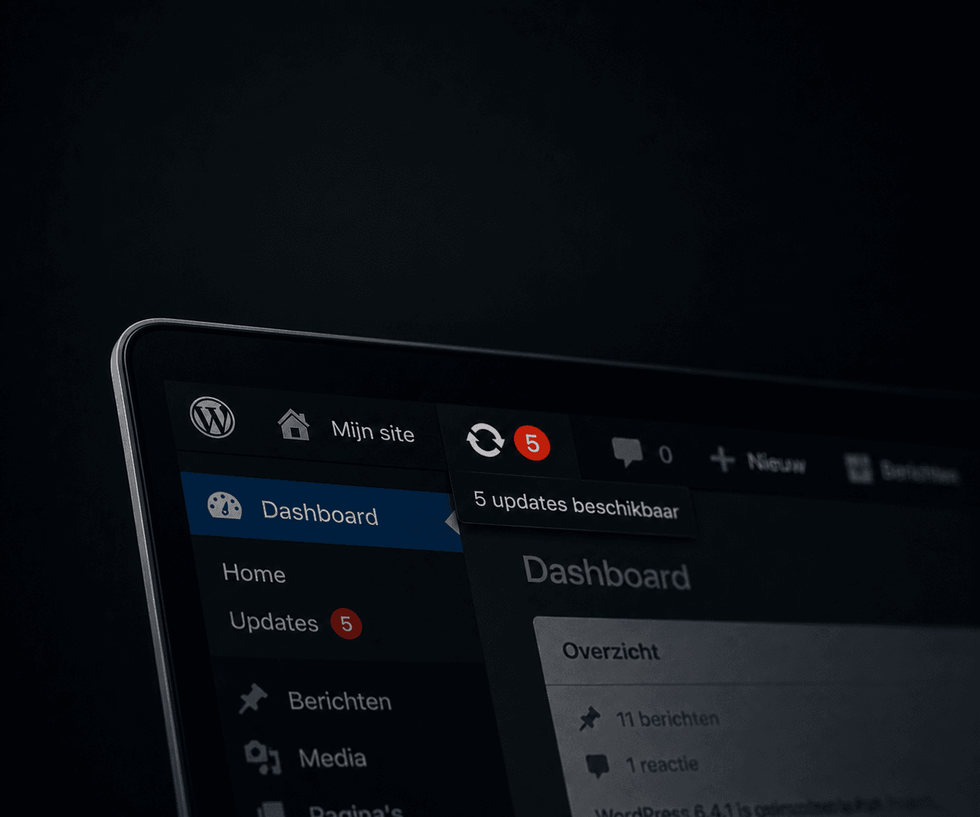 Website onderhoud - updates beschikbaar